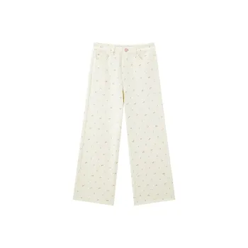 LEDIN Jeans Women's Mist White