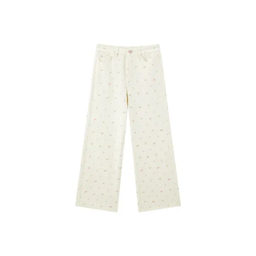 LEDIN Jeans Women's Mist White