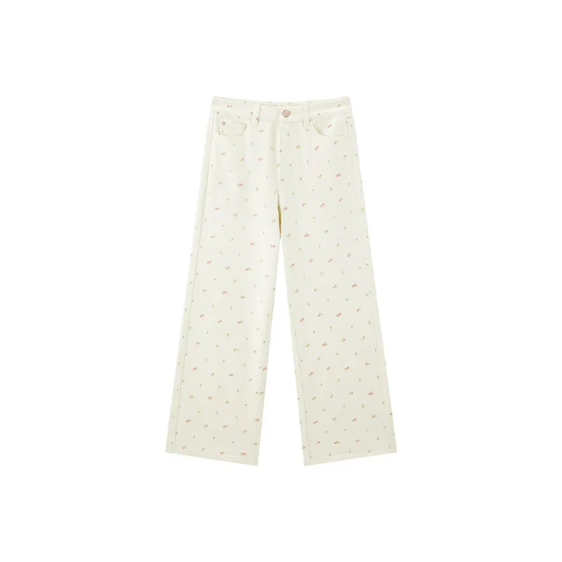 LEDIN Jeans Women's Mist White-0