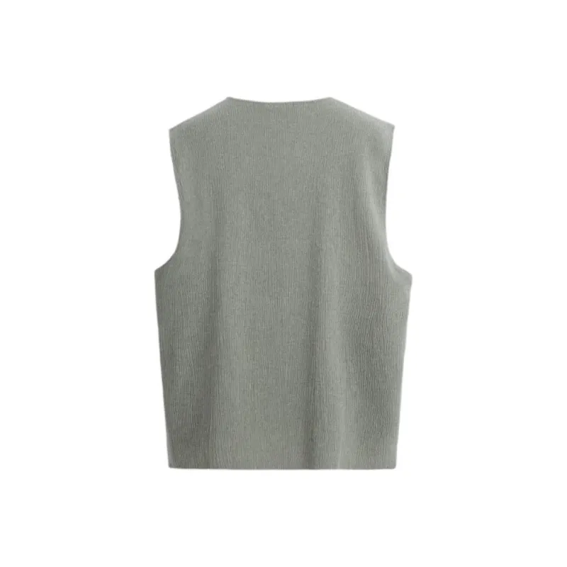 ZARA Tank Tops Men Gray Green-1