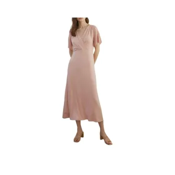 HUBBISH Short-Sleeved Dresses Women's Light Pink