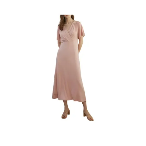 HUBBISH Short-Sleeved Dresses Women's Light Pink
