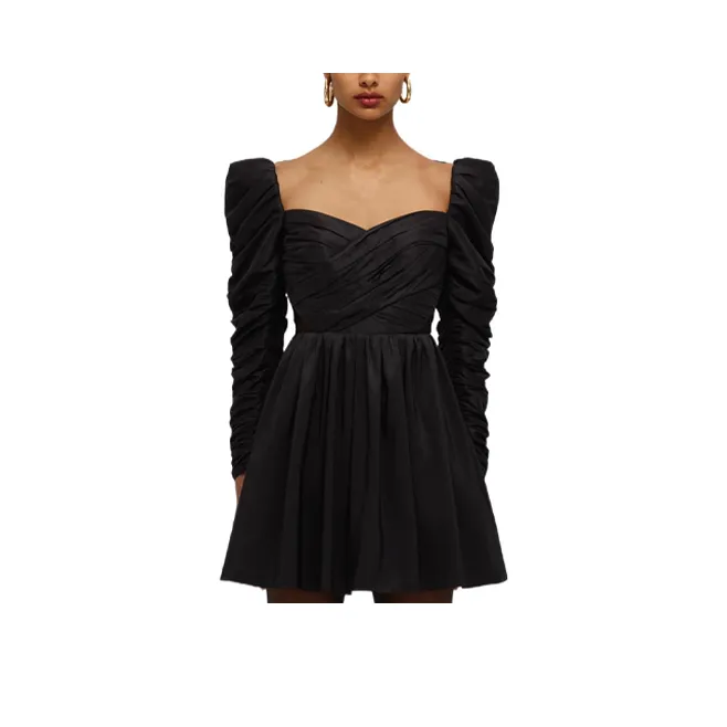 Self portrait SS22 Long Sleeved Dresses Women's Black-0