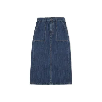 GUESS Denim Long Skirts Women's Blue