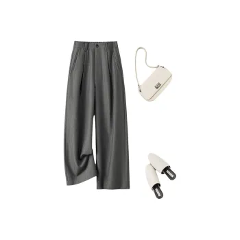 LUYOUYE Casual Pants Women's Intellectual Gray