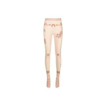 marine serre Regenerated Henna-print Leggings