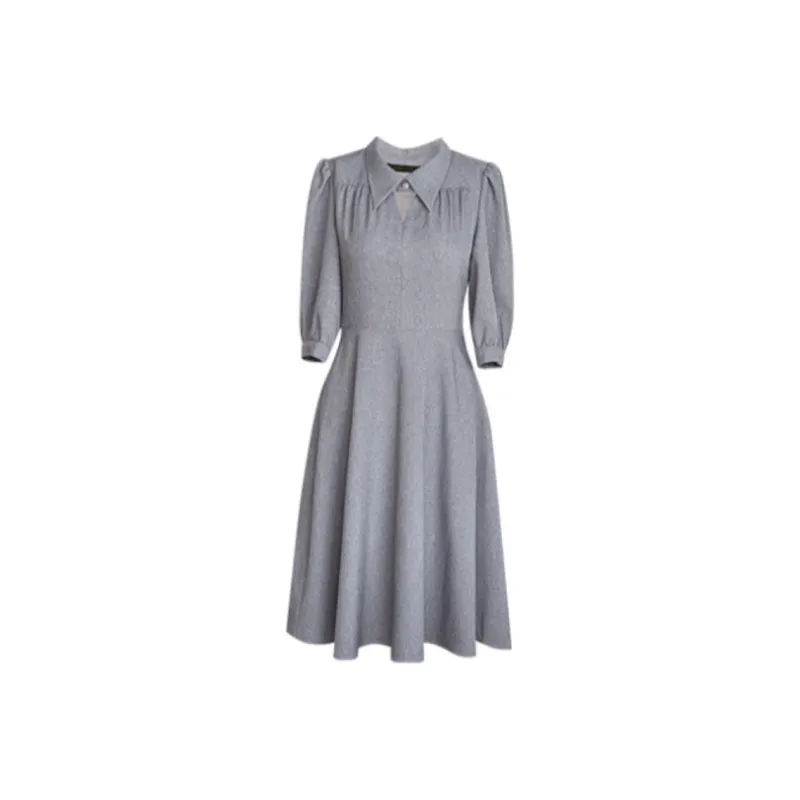 ROEYSHOUSE Short-Sleeved Dresses Women's Gray-0