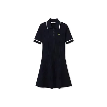 LACOSTE Logo patch Cotton Dress