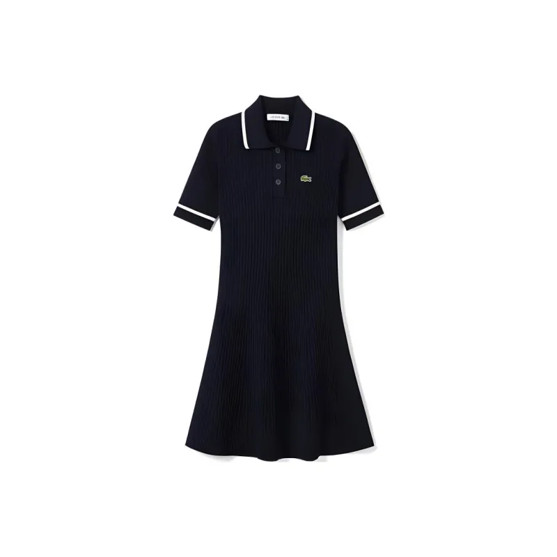 LACOSTE Logo patch Cotton Dress-0