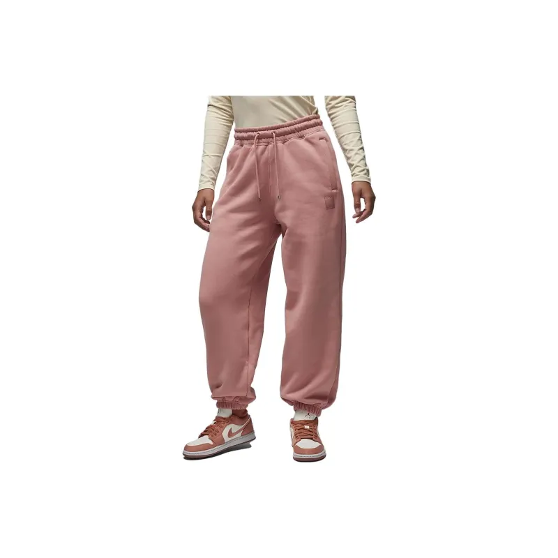 Jordan Knitted Sports Pants Women's Pink-0