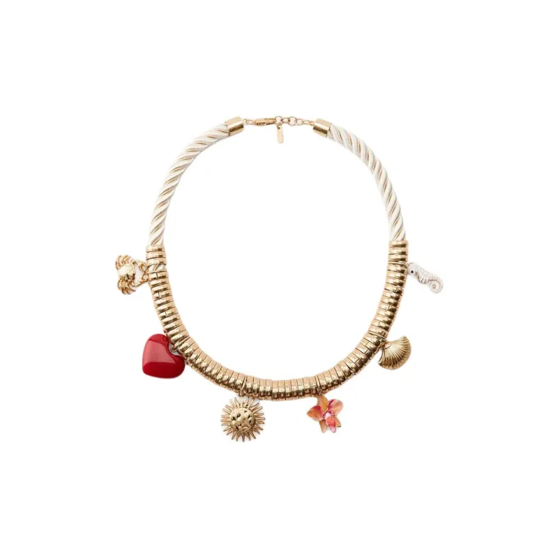 ZARA Brass Necklaces Women's Gold-1
