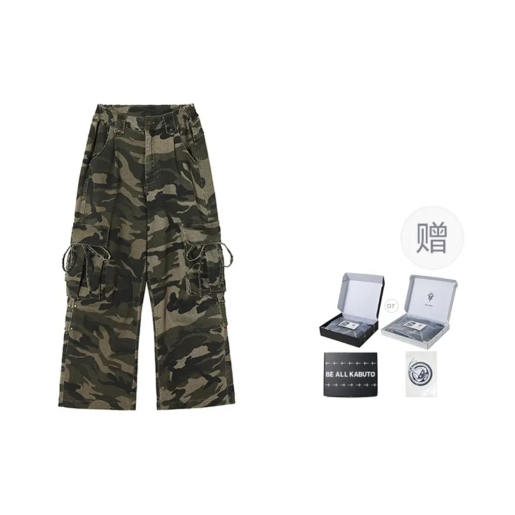 BE ALL KABUTO Cargo Pants Women's Camouflage-0