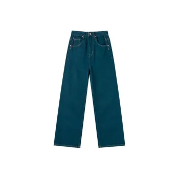 SHUXI Jeans Women's Swallowtail Blue