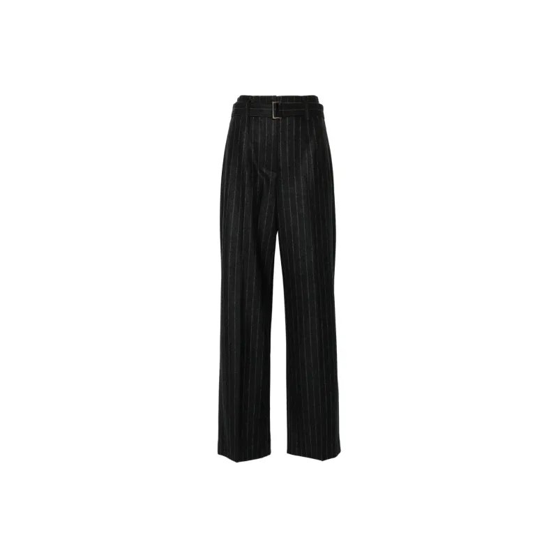 Brunello Cucinelli Striped Belted Trousers-0