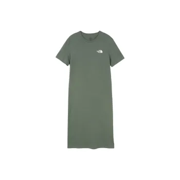 THE NORTH FACE Short Sleeved Dress Women's Gray Khaki