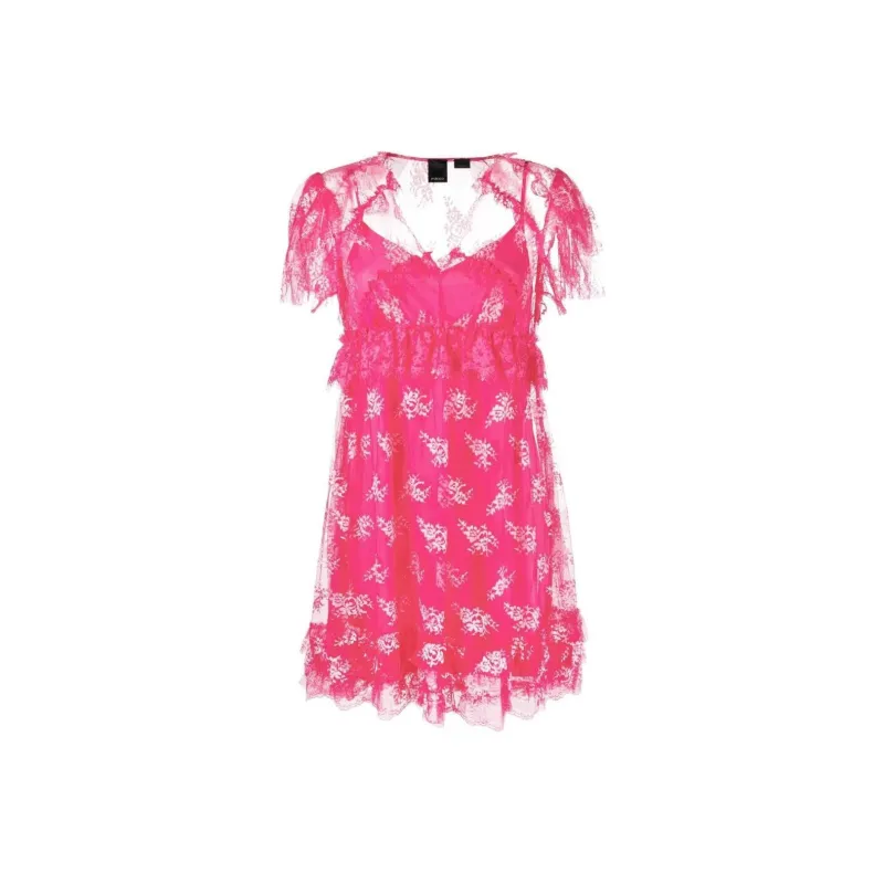 PINKO Short-Sleeved Dresses Women's Fuchsia-0