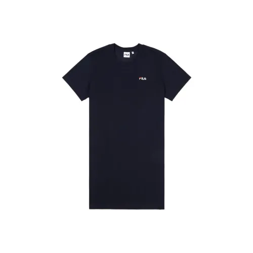 FILA Short Sleeved Dresses Women's Navy Blue