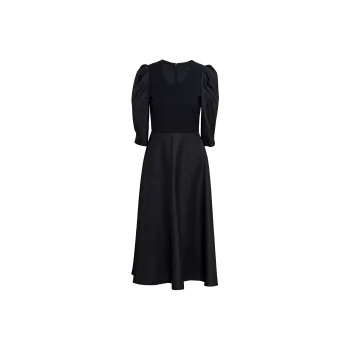 ROEYSHOUSE Short Sleeved Dresses Women's Black