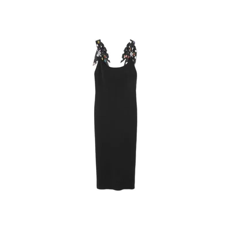 VERSACE Medusa Buckled Sleeveless Midi Dress-0