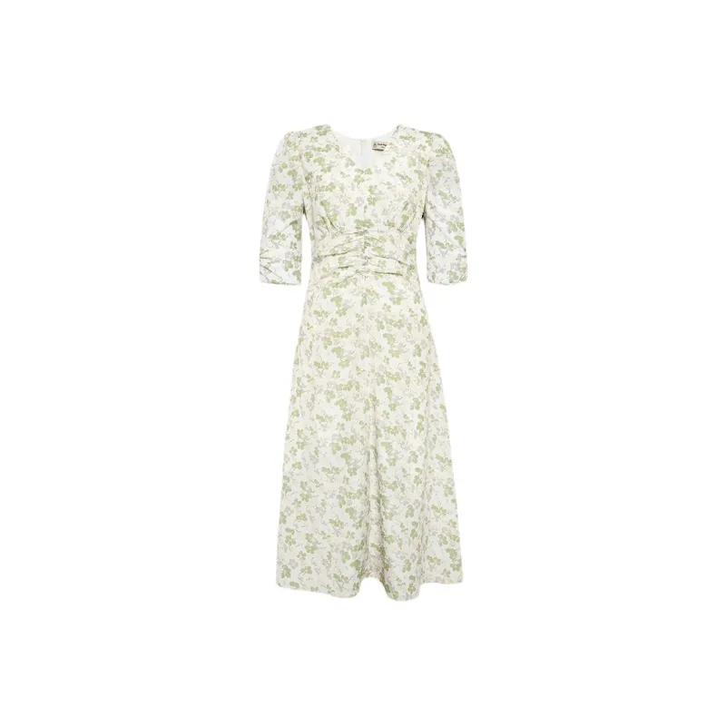 Hush Puppies Short Sleeved Dresses Women's Green White-0