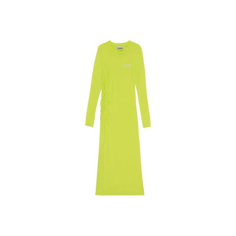 GANNI Long-Sleeved Dresses Women's Green-0