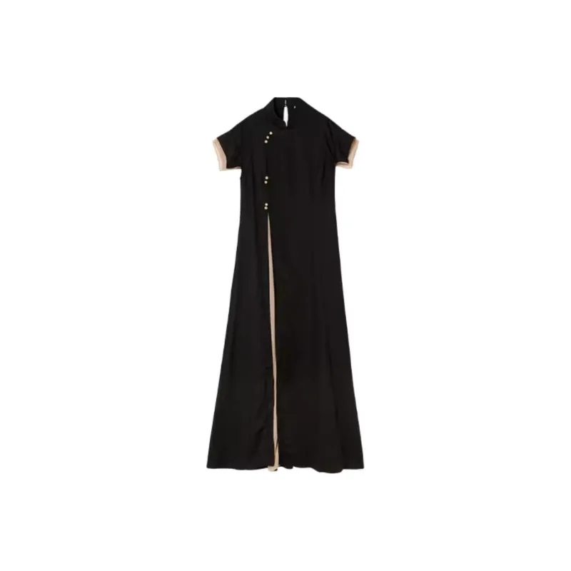 Ginger Short Sleeved Dresses Women's Ink Black-0