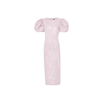 Rotate Patterned jacquard Midi Dress