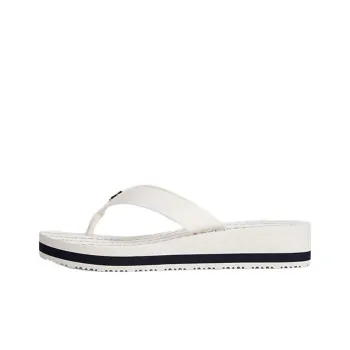 Tommy Hilfiger TH Monogram EVA Slip Resistant Flip Flops Women's White
