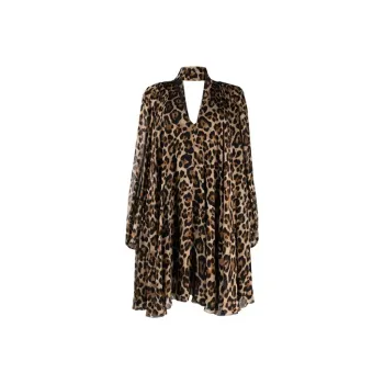 Blumarine Long-Sleeved Dresses Women's Umber