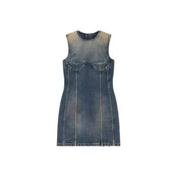 Givenchy Sleeveless Dresses Women's Denim Blue