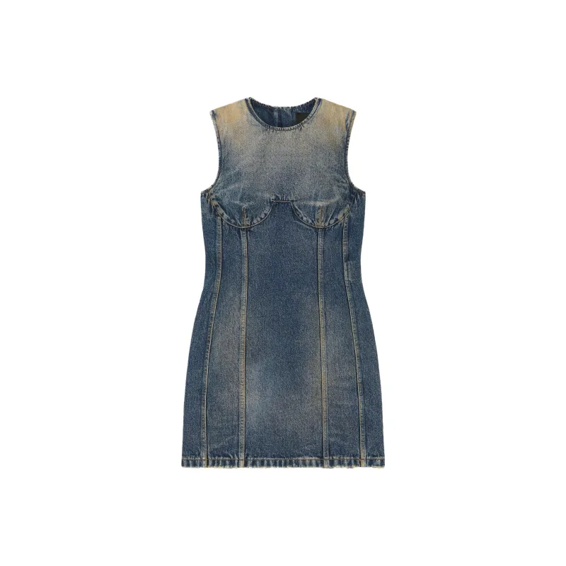 Givenchy Sleeveless Dresses Women's Denim Blue-0