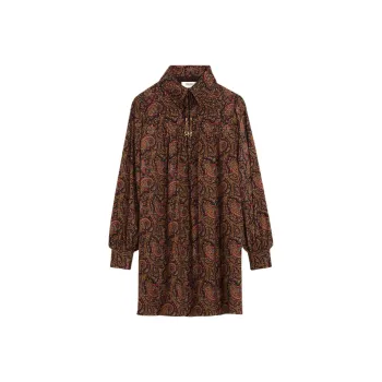 CELINE Long Sleeved Dresses Women's Dark Brown