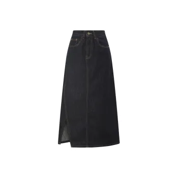 PATIT BARI Denim Long Skirts Women's Indigo