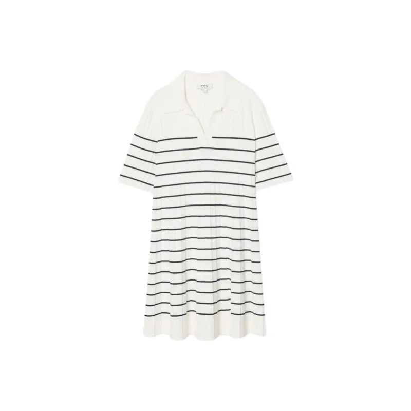 COS Short Sleeved Dresses Women's Ivory-0