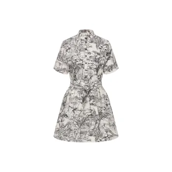 DIOR SS23 Short-Sleeved Dresses Women's Gray White