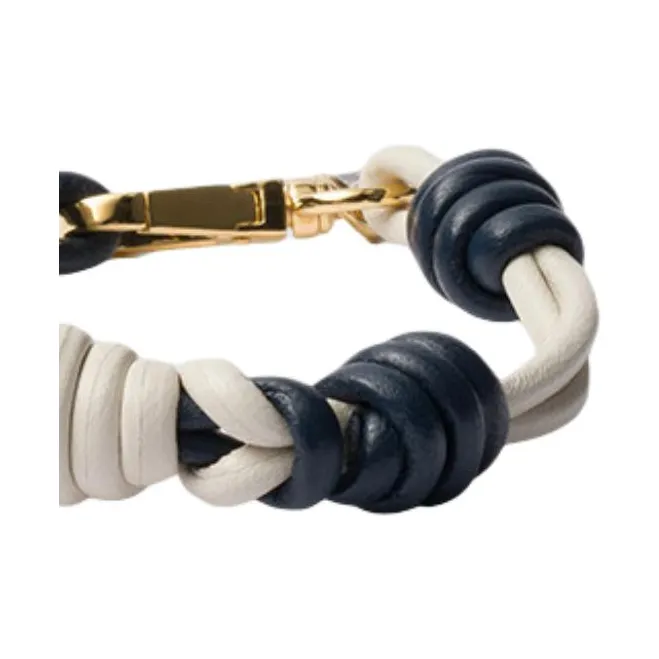 PRADA Sheepskin, Enamel, Metal Bracelets Women's Blue-2