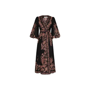 Zimmermann Waverly Wrapped Midi Dress