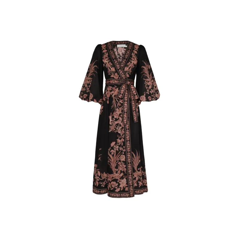 Zimmermann Waverly Wrapped Midi Dress-0