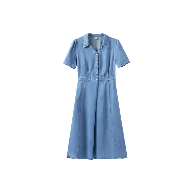 Inman Short Sleeved Dress Women's Gift Box Set Blue-0