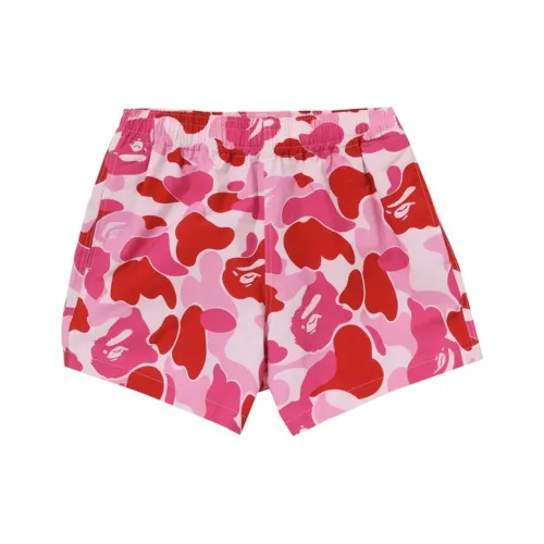 A BATHING APE Abc Camo Shorts 'Pink'