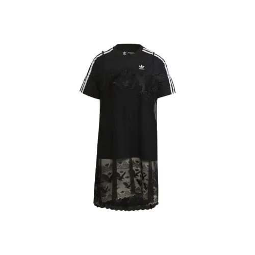 Adidas Originals Short Sleeved Dresses Women's Black