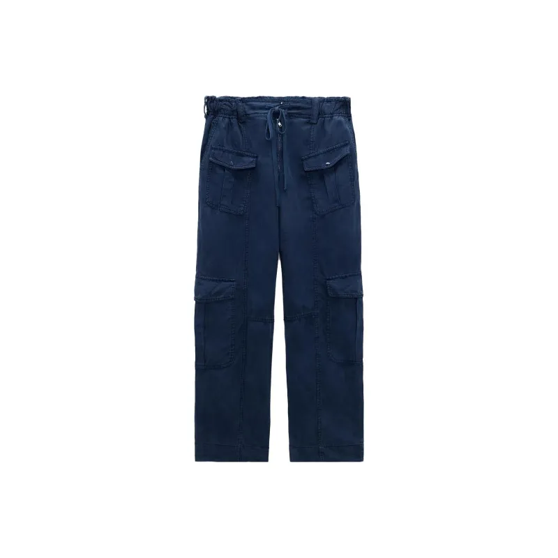 ZARA Cargo Pants Women's Blue-0