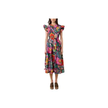 MANOUSH Jardin Dress Short-Sleeved Dresses Women's Multicolor