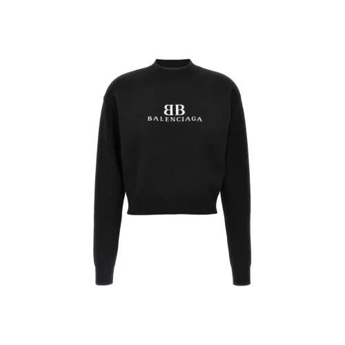 Balenciaga Bb Logo Knitted Jumper