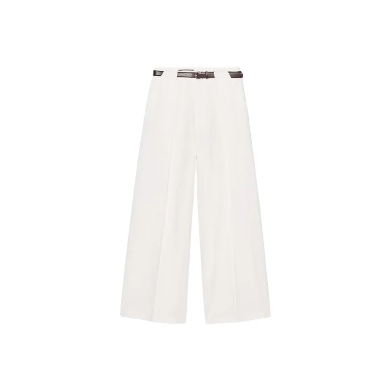 ZARA Casual Pants Women's White-0