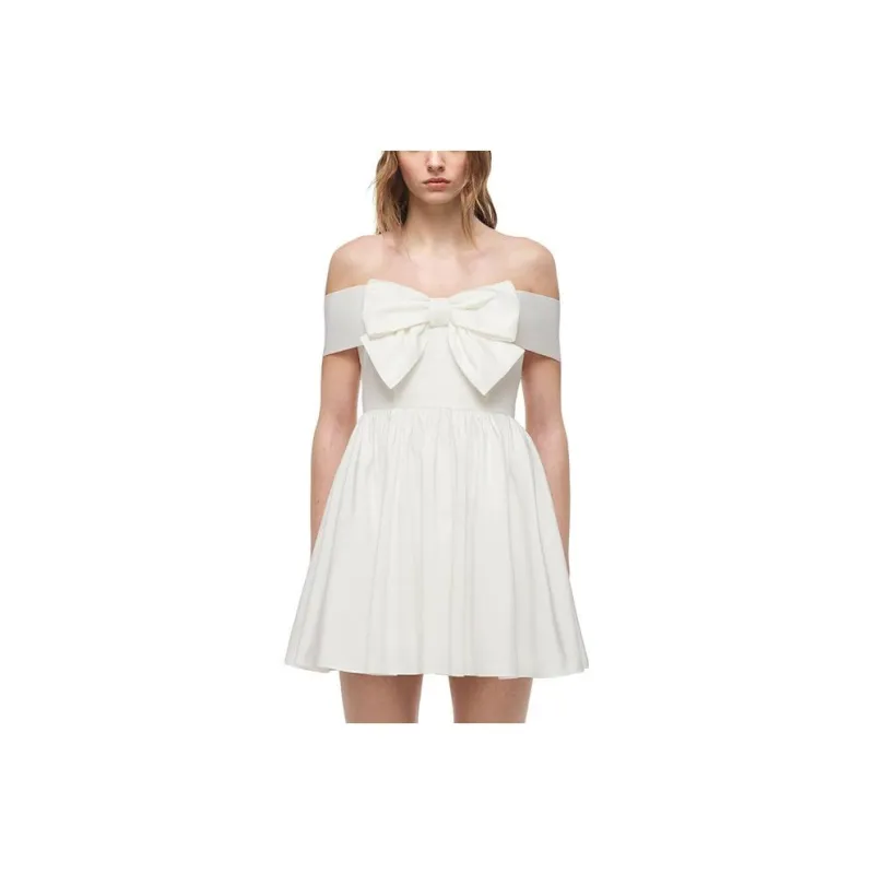 Self portrait Sleeveless Dresses Women's White-0