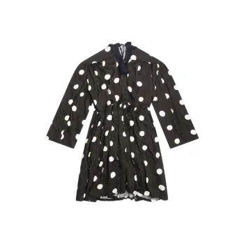 Balenciaga Backwrap Dress 'Black/White'