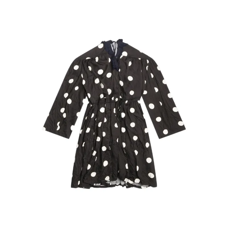 Balenciaga Backwrap Dress 'Black/White'-0