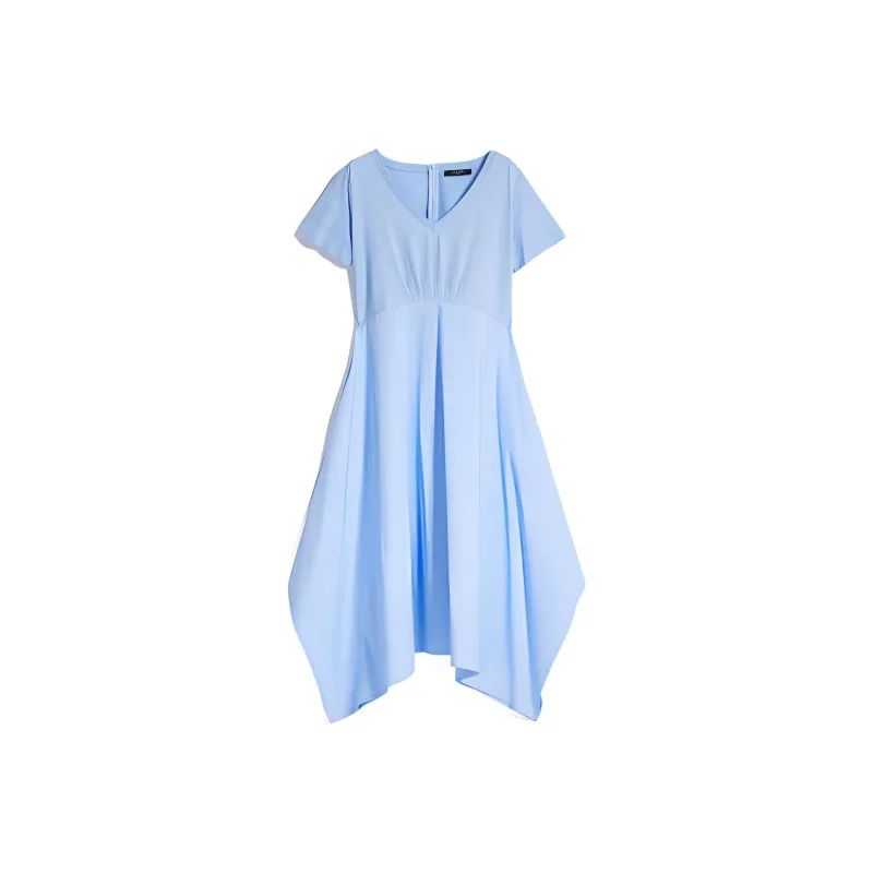 WEEKEND MaxMara Short Sleeved Dress Women's Sky Blue-0