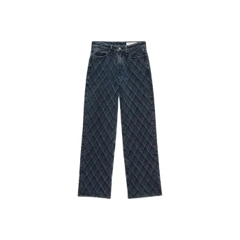 Rag & Bone Diamond-pattern Straight-leg Jeans